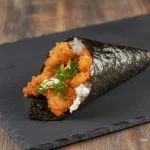 Temaki salmão empanado