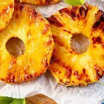 Rodaja piña asada