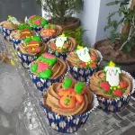 Cupcakes de Algarroba y Manzana
