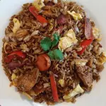 CHAUFA CON RES Y VERDURA