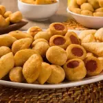 100 mini salgados