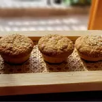 Pacte de muffin de maça com coco
