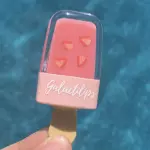 Strawberry milk popsicle