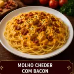 🍝 Molho Cheddar com Bacon