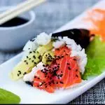 Temaki salmón