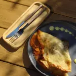 Crepe mixto de jamón y pollo