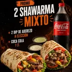 2 SHAWARMA MIXTO + COCA 1,5L