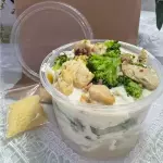 Macarrão Frango Brócolis e Bacon