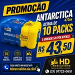 10 pack de antarctica 473ml quente