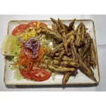 Boquerones con ensalada