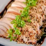 Sashimi salmão maçaricado