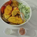 Bowl verduras asadas y proteínas