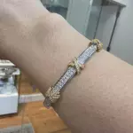 Bracelete x cravejado