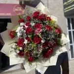 Buquê de 30 rosas vermelhas