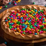 PIZZA DE NUTELLA ORIGINAL C/  M&MS
