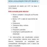 NOVA LOCALIZAÇÃO POR CPF (BASE 2)
