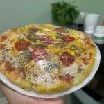 Pizza Proteica Frango e legumes