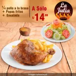 1/4 Pollo a la Brasa