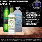 Smirnoff manzana+Evervess+hielo