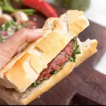 Choripan con papas a la Francesa