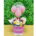 Box Café Rosa + Balão Bubble
