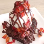 Brownie con Helado
