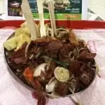 Porção de Carne Seca com Aipim