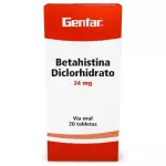 BETAHISTINA 16MG 20 TABLETAS