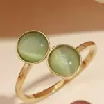 Anillo regulable verde