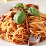 Tallarines a la Bolognesa