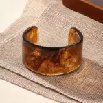 Pulsera acrílica cafe