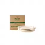 Platos redondos 100% compostables · Ecologics 18 cm (10 und)