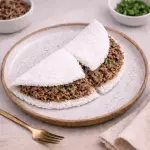 Tapioca com Carne Moída