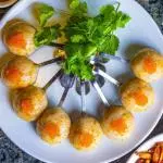 PASTA DE CAMARÓN CON CANGREJO 蟹子虾滑