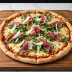 Pizza de Crudo y rúcula