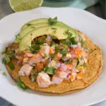 TOSTADA CEVICHE DE CAMARÓN