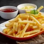 Porción de papas fritas