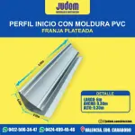 PERFIL PERIMETRAL CON MOLDURA PVC 6