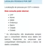LOCALIZA PESSOAS POR CEP