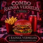 Combo rainha vermelha 1 pessoa