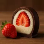 Trufa Leite ninho com Morango