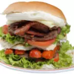 Hambúrguer x casa