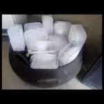 Hielo en bloques