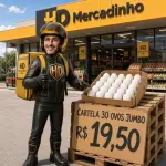 Cartela com 30 ovos jumbo