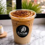 Iced coffee dulce de leche