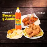 COMBO 7 - BROASTER Y ASADO + GASEOSA 1.5 Lts