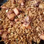 ARROZ FRITO CON POLLO Y RES