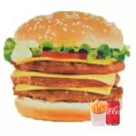 MENÚ HAMBURGUESA SUPER GRANDE