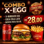 1 X BURG EG + COCA LATA + BATATA 150