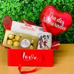 Caixa Love Com Balão Coração e Canec